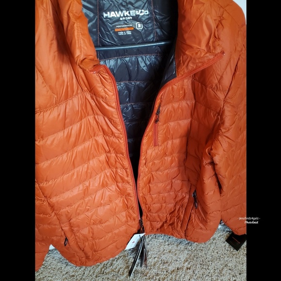 NWT Hawk & Co Down Packable Puffer Jacket Size M - Picture 3 of 8